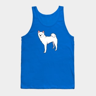 White Akita Tank Top